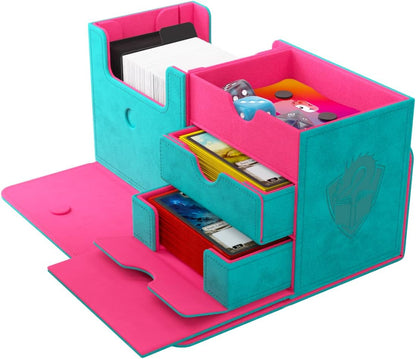 Gamegenic, The Academic 133+ XL Teal/Pink, Trading Card & Accessory Holder