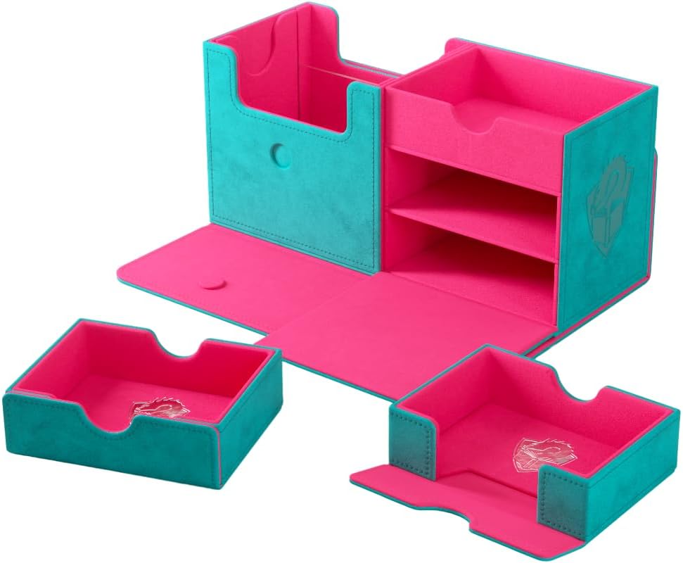 Gamegenic, The Academic 133+ XL Teal/Pink, Trading Card & Accessory Holder