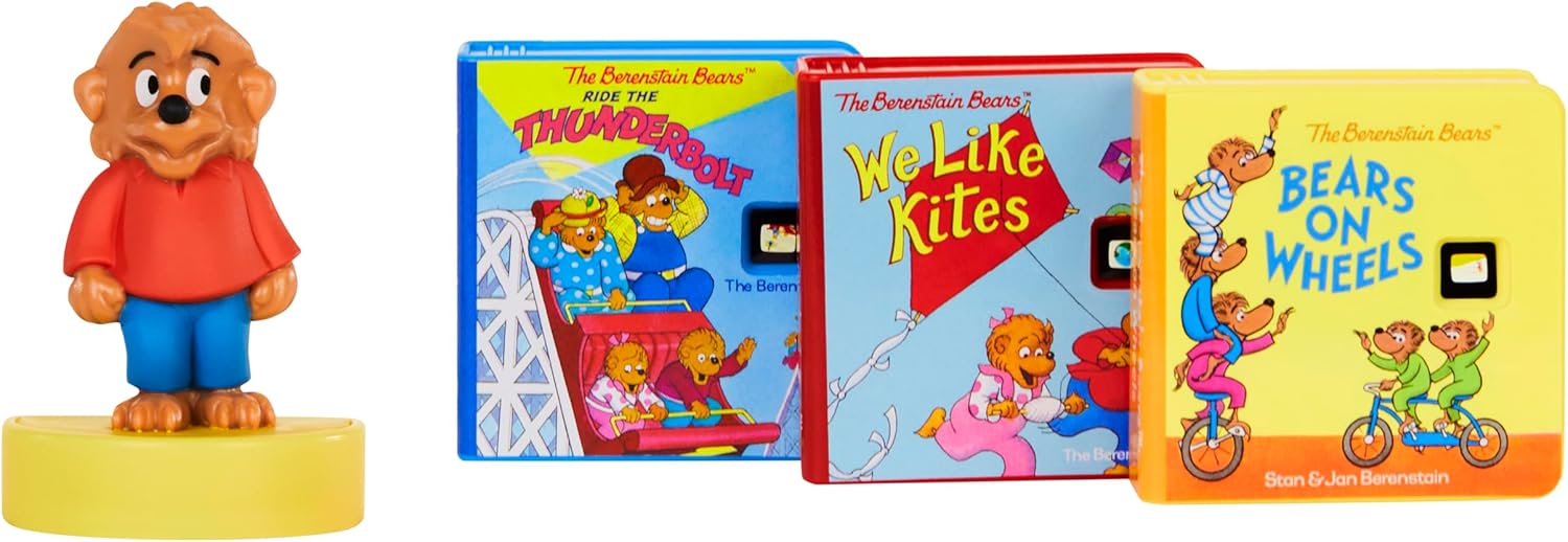 little tikes Story Dream Machine Story Collection - The Berenstain Bears Adventure Collection - 3 Storytime Books and 1 Audio Play Character - For Toddlers and Kids Ages 3+ years
