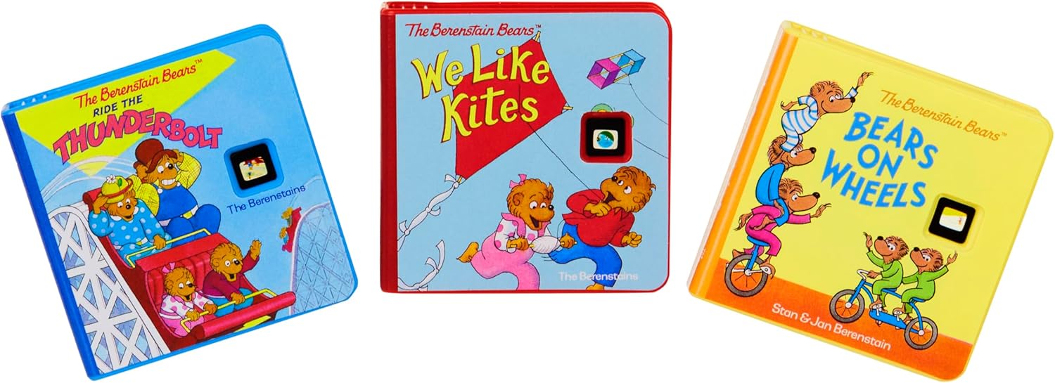 little tikes Story Dream Machine Story Collection - The Berenstain Bears Adventure Collection - 3 Storytime Books and 1 Audio Play Character - For Toddlers and Kids Ages 3+ years