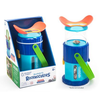 Learning Resources GeoSafari Jr Rocknoculars, Ages 4+, View Gemstones and Rocks at 3x Magnification, Geology for Kids, Science Toy, Interactive Learning, Outdoor Toy