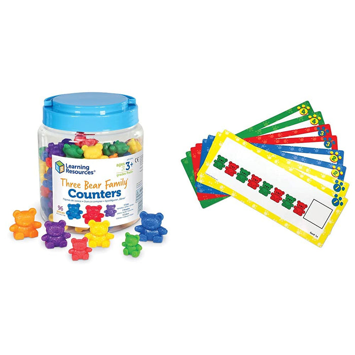 Learning Resources - Set de Ositos de Distintos tamaños y Pesos (69 Unidades), Colores Variados