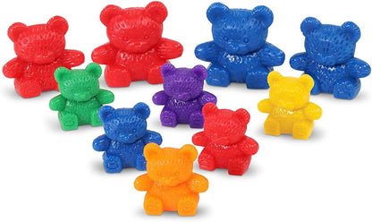Learning Resources - Set de Ositos de Distintos tamaños y Pesos (69 Unidades), Colores Variados
