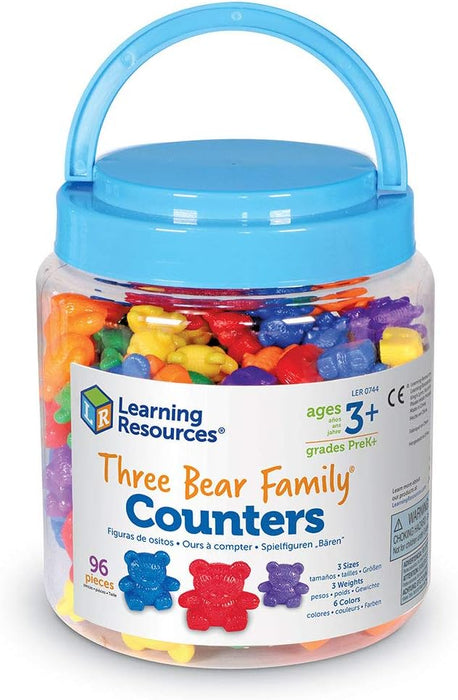 Learning Resources - Set de Ositos de Distintos tamaños y Pesos (69 Unidades), Colores Variados