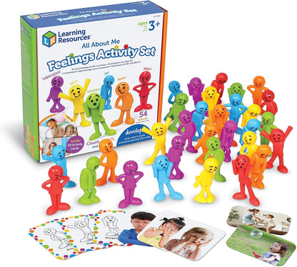 Learning Resources All About Me Feelings Activity Set - 54 Pieces, Ages 3+ Toddler Social Emotional Learning Games & Who's Feeling What? Social Emotional Learning Games