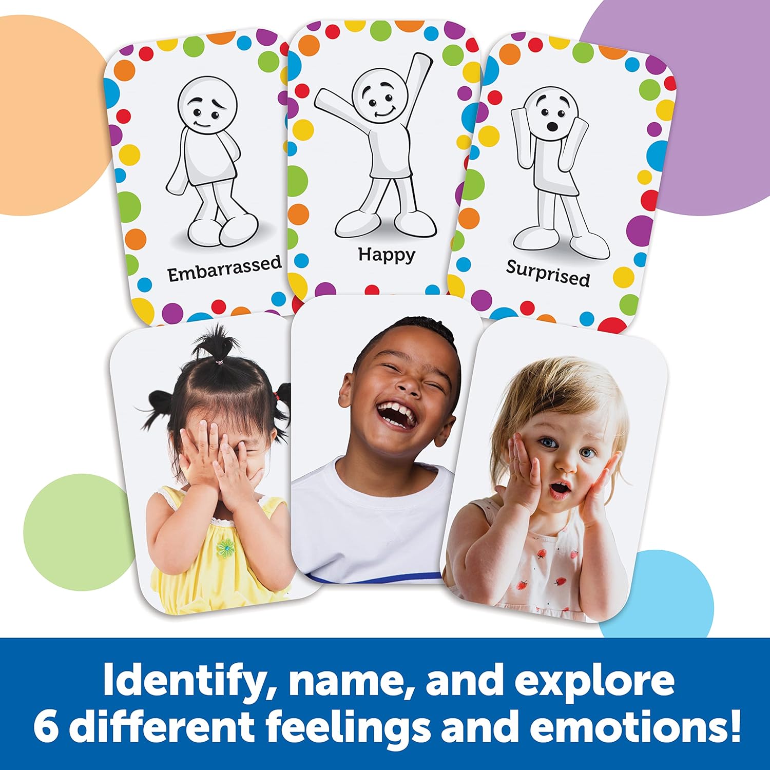 Learning Resources All About Me Feelings Activity Set - 54 Pieces, Ages 3+ Toddler Social Emotional Learning Games & Who's Feeling What? Social Emotional Learning Games
