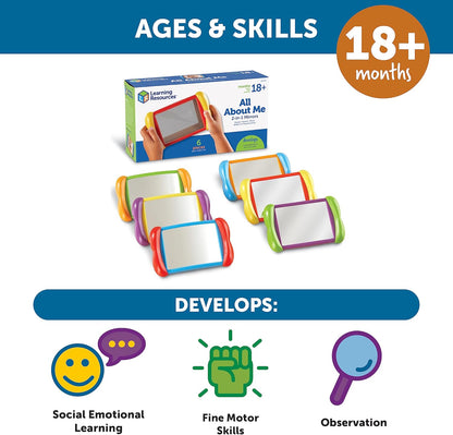 Learning Resources Miroirs 2 en 1 All About Me (Jeu de 6
