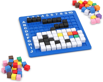 Learning Resources STEM Explorers Pixel Art Challenge, 402 Pieces, Ages 5+, STEM Toys For Kids, Coding Basics For Kids, STEM Activities For Classroom