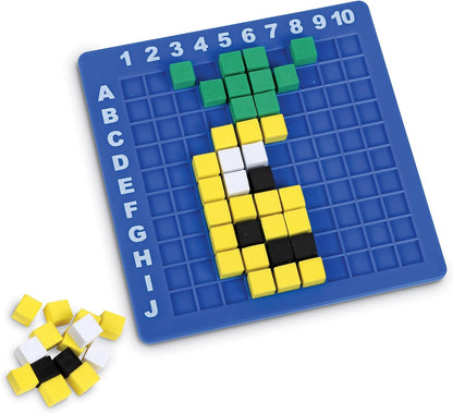 Learning Resources STEM Explorers Pixel Art Challenge, 402 Pieces, Ages 5+, STEM Toys For Kids, Coding Basics For Kids, STEM Activities For Classroom