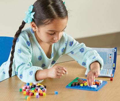 Learning Resources STEM Explorers Pixel Art Challenge, 402 Pieces, Ages 5+, STEM Toys For Kids, Coding Basics For Kids, STEM Activities For Classroom