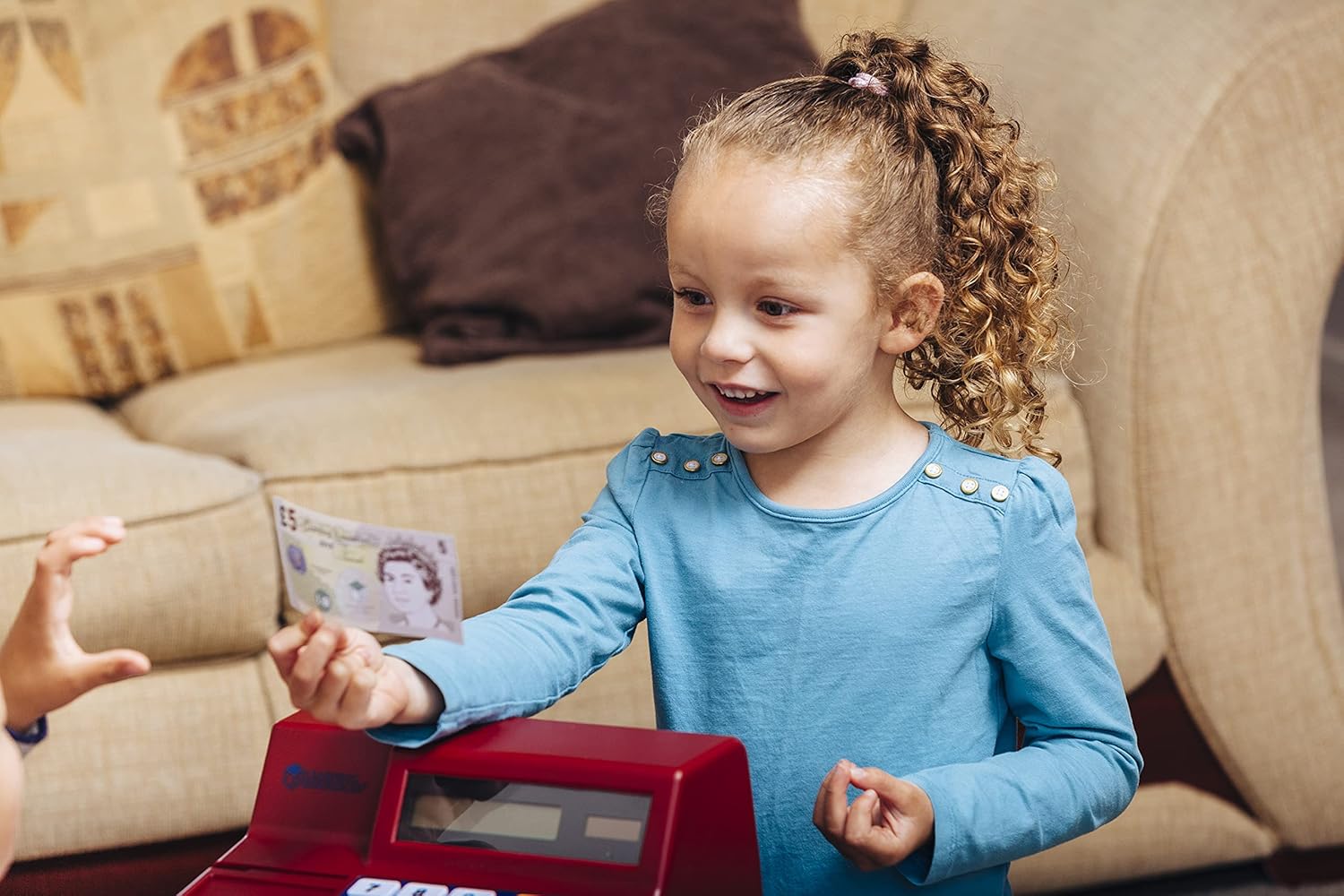 Learning Resources Caja registradora calculadora con Dinero del Reino Unido de Juguete Pretend & Play