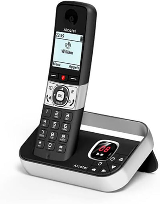 Alcatel Teléfono inalámbrico DECT F890 Voice Negro/Plata