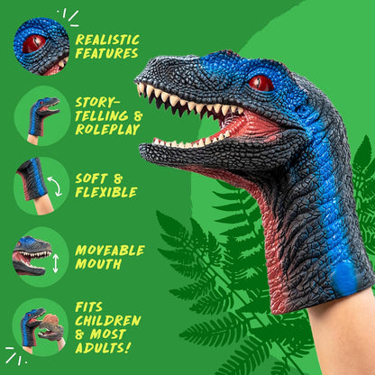 Wild Thingz Hand Puppet - Velociraptor