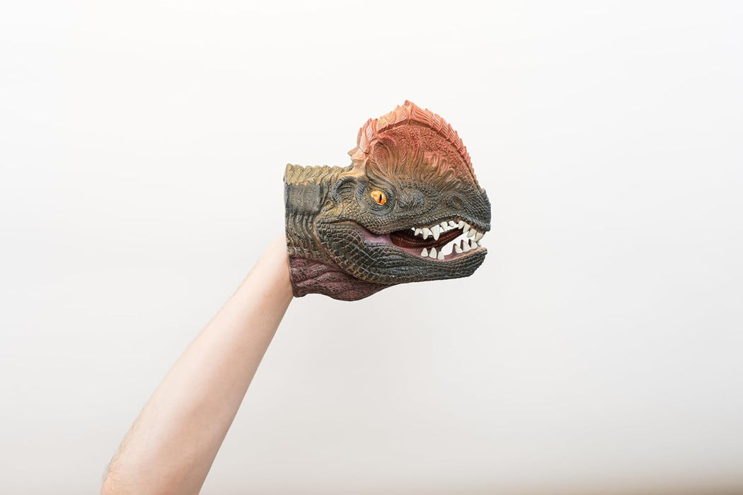 Wild Thingz Hand Puppet - Dilophosaurus, Green