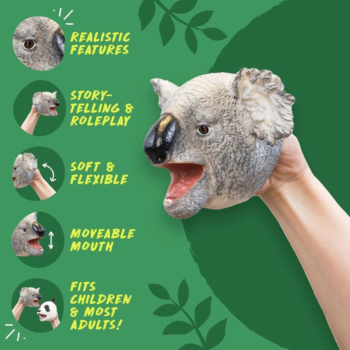 Wild Thingz Hand Puppet - Grey Koala