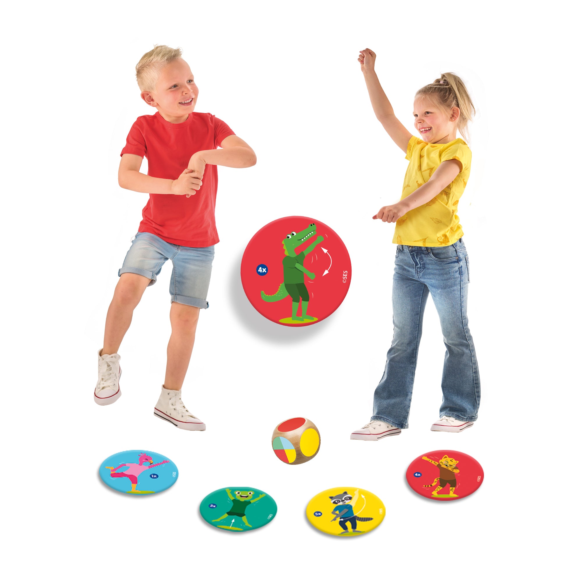 SES Creative 02343 Animal Dance Moves - Creative Play Kit for Kids Aged 3+ - Fun Movement Game -Create Your Own Dance Moves - 24 Unique Animal Cards - Encourages Physical Activity and Imagination
