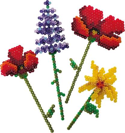 SES Creative 06025 Beedz Art Mini Flower Bouquet - Create 3D Flowers with Tape and Ironing Beads - Includes Pegboard and 1600 Beads