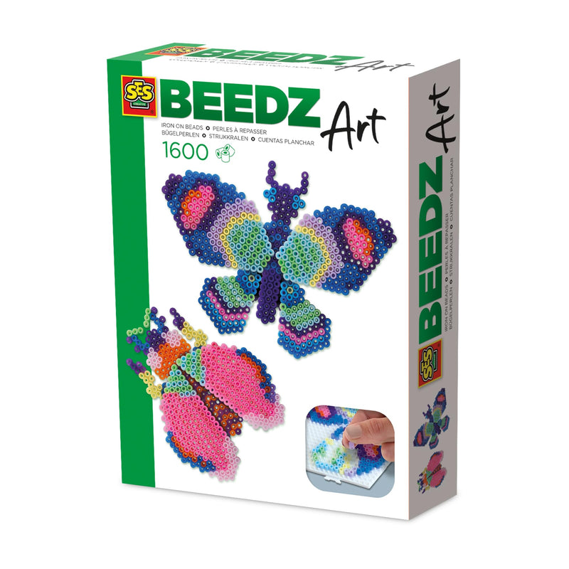 SES Creative 06026 Beedz Mini House Plants - Create 3D Butterflies and Insects with Ironing Beads - Crafting and Beads