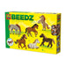 SES Creative 06222 Beedz Create Horses with Ironing Beads - 2100 Clear Plastic Round Beads on Square Pegboard