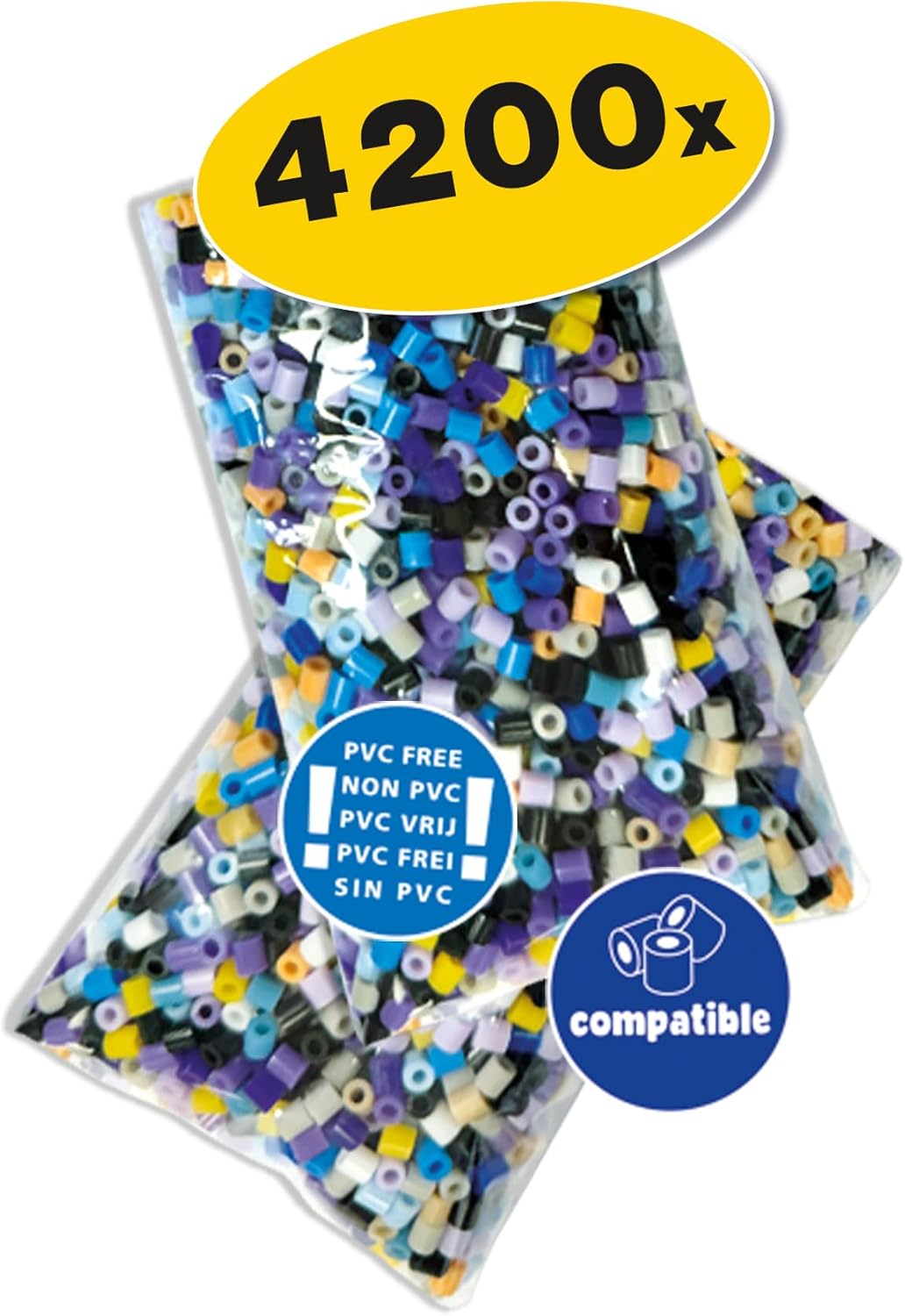 SES Creative 09362 Beedz Art - DC Batman - Create a Batman Portrait with Ironing Beads - Includes Poster Template - 4200 Beads