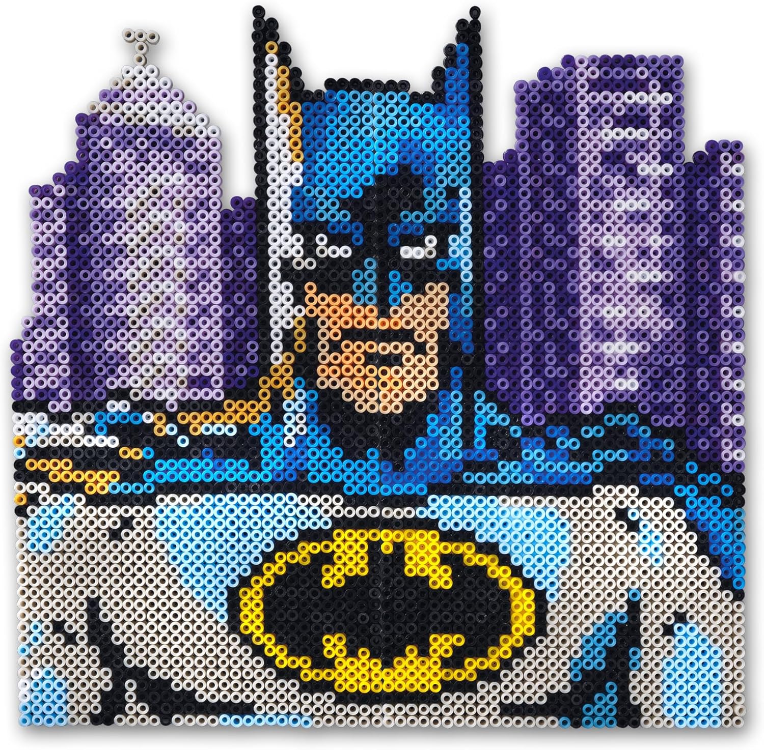 SES Creative 09362 Beedz Art - DC Batman - Create a Batman Portrait with Ironing Beads - Includes Poster Template - 4200 Beads