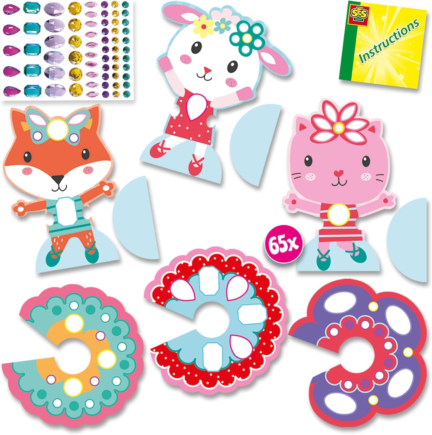 SES Creative 14048 Gigantische edelstenen Schilderen-Diamant Dansers