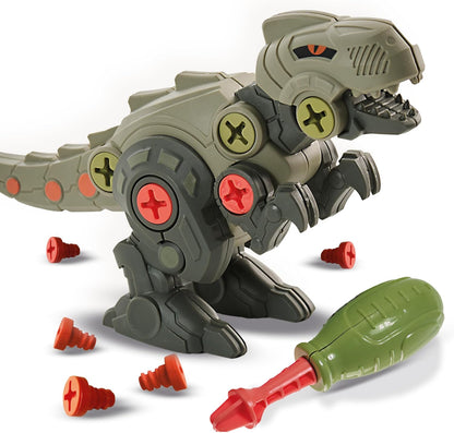 SES Creative 14291 Dino Screw Constructions - Creative Building Kit for Kids Aged 5+ - Build Your Own T-Rex and Triceratops with 35 Dino Parts, 20 Screws, and a Child-Friendly Screwdriver