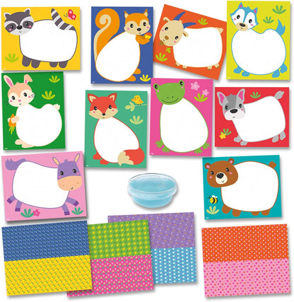 SES Creative 14474 My First Tearing and Sticking - Creative Play Kit for Kids Aged 1+ - 10 Large Sheets to Decorate - 4 Sheets to Tear and Glue - Safe Materials - Fun Craft Activity