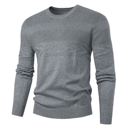 Maglioni da uomo girocollo casual a maniche lunghe in cotone pullover autunno slim maglione top per lavoro