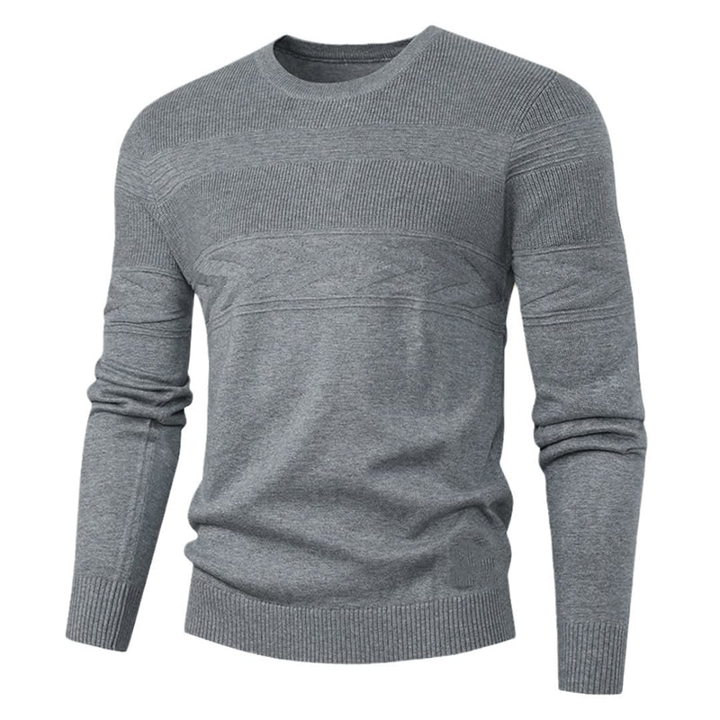 Maglioni da uomo girocollo casual a maniche lunghe in cotone pullover autunno slim maglione top per lavoro