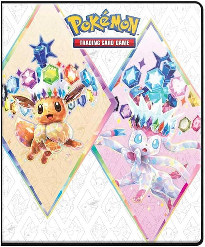 Ultra PRO Scarlet & Violet 9-Pocket Portfolio for Pokémon Cards - Full Art Cover of Terestallized Eevee, Sylveon, Jolteon, Flareon, Vaporeon Design - Holds 252 Pokemon Cards or Standard Size Cards