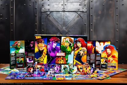 Marvel X-Men Dice Throne Box 2, 4 Hero Box Featuring Cyclops, Jean Grey, Gambit & Rogue, Competitive Dice Board Game, Stand-Alone & Cross Compatible with All Dice Throne Heroes, Officially Licensed