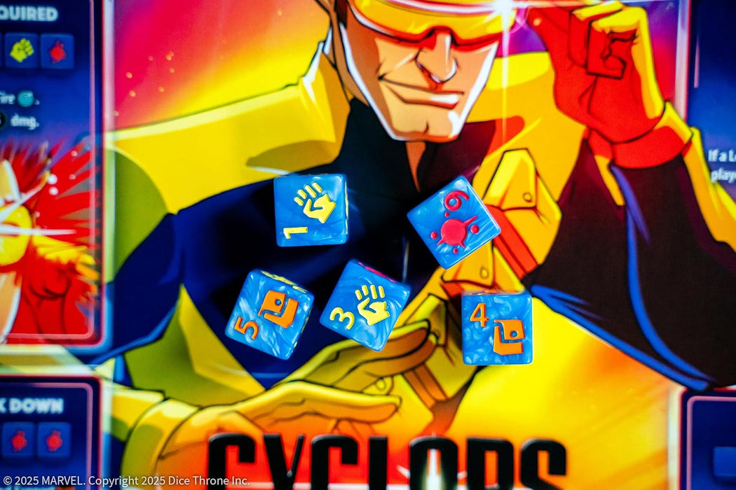 Marvel X-Men Dice Throne Box 2, 4 Hero Box Featuring Cyclops, Jean Grey, Gambit & Rogue, Competitive Dice Board Game, Stand-Alone & Cross Compatible with All Dice Throne Heroes, Officially Licensed