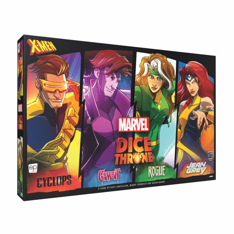 Marvel X-Men Dice Throne Box 2, 4 Hero Box Featuring Cyclops, Jean Grey, Gambit & Rogue, Competitive Dice Board Game, Stand-Alone & Cross Compatible with All Dice Throne Heroes, Officially Licensed