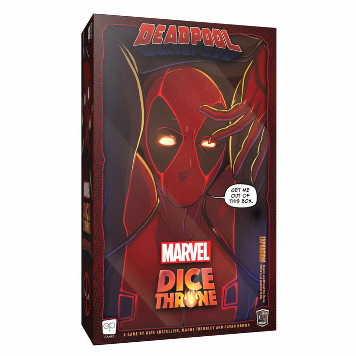 Marvel Dice Throne: Deadpool "Deluxe" Edition, Dice-Rolling Battle Game, Play as Deadpool with Unique Abilities, Stand-Alone Expansion & Compatible with All Dice Throne Heroes, Officially Licensed