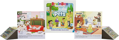 BrainBox Pets | Fun & Educational Card Game | Ages 8+ | 1+ Players | 10 Minutes Playing Time | English Version