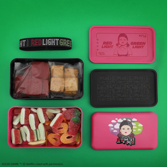 Cinereplicas Squid Game – Bento Squid Game Box – 18 x 10 x 10.5 cm – Officially Licensed