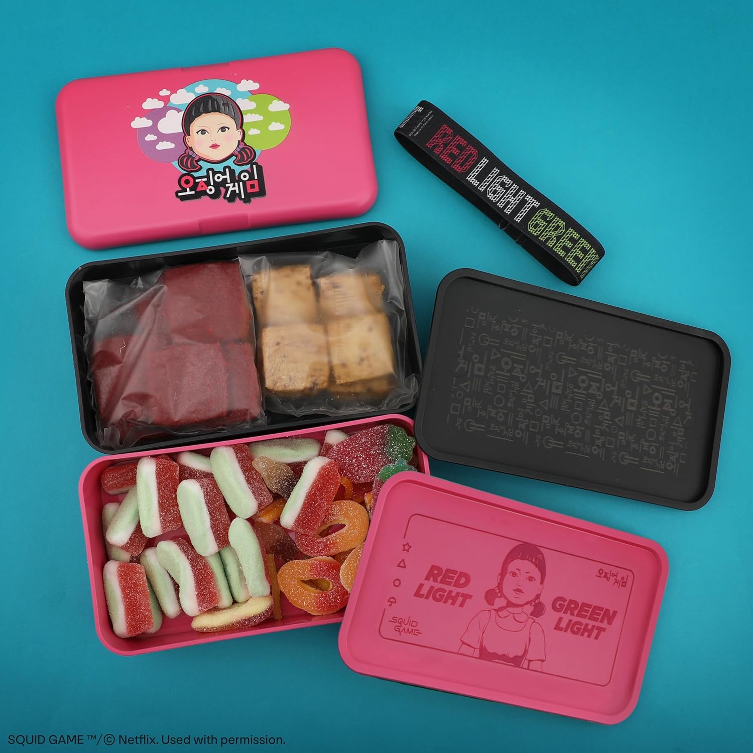 Cinereplicas Squid Game – Bento Squid Game Box – 18 x 10 x 10.5 cm – Officially Licensed