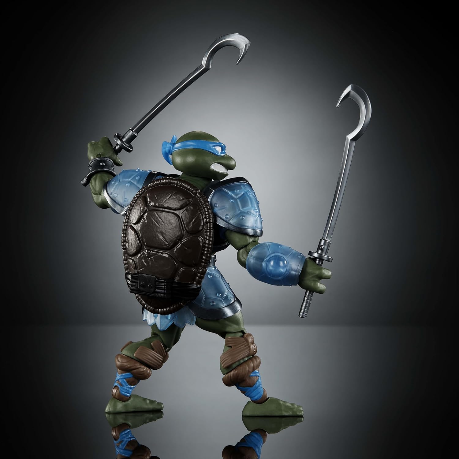 Masters of the Universe Origins Turtles of Grayskull Leonardo Reptile Wars Posable Action Figure, Teenage Mutant Ninja & MOTU Crossover Hero Leo Toy, JBN03