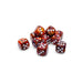 Symphony Festive Dice with White Pips D6 16mm (5/8in) Pack of 12 Chessex