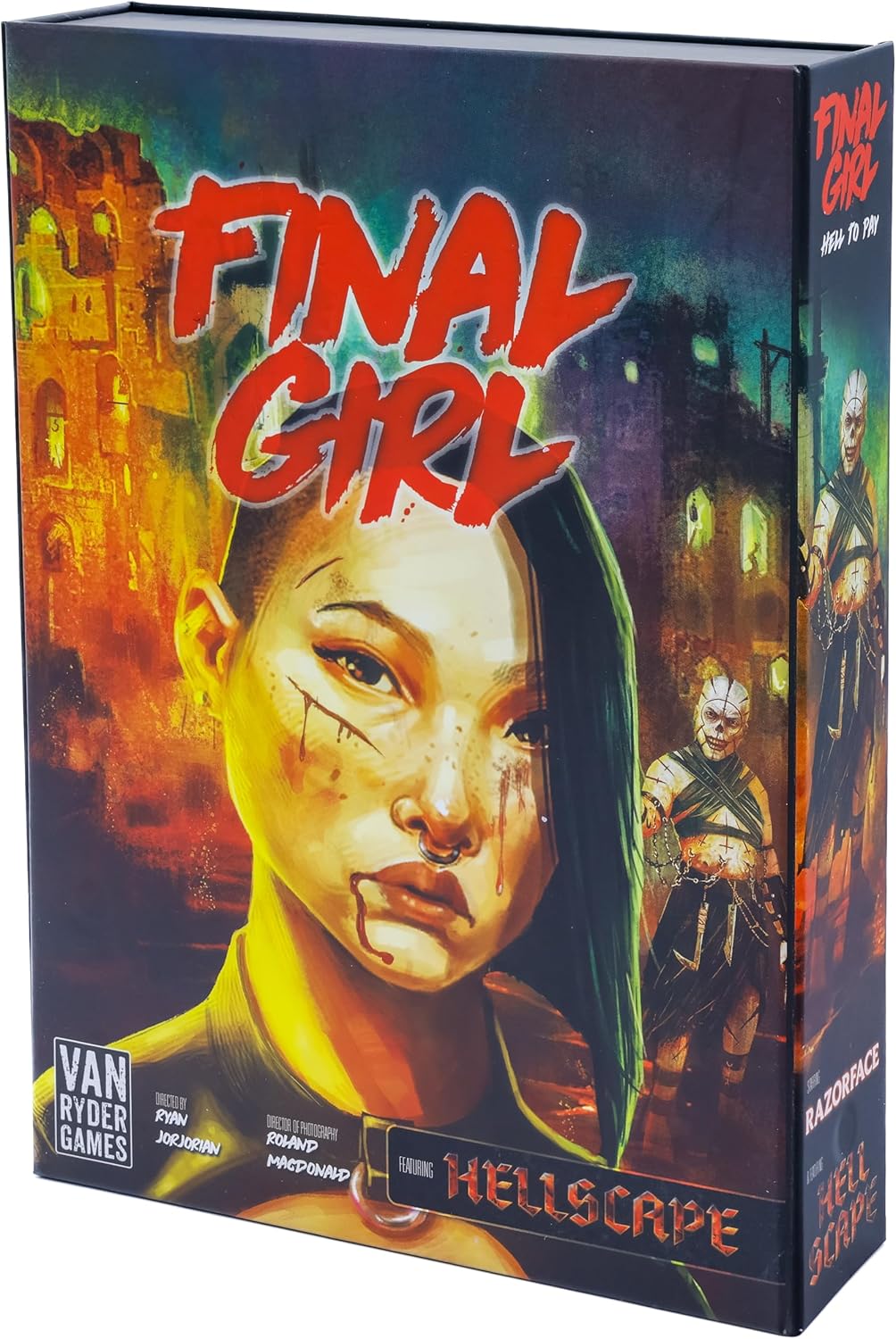 Van Ryder Games - Horror Board Game - Final Girl - Hell to Pay - Feature Film Box - Core Box Required - 1 Player - 20-60 Minutes Gameplay - Teens & Adults, Ages 14+ (English Version
