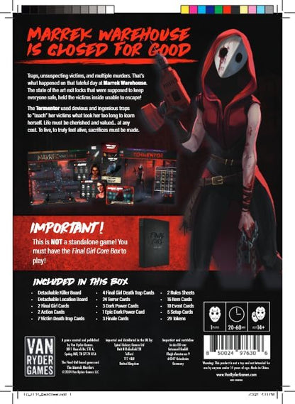 Van Ryder Games - Horror Board Game - Final Girl - The Marrek Murders - Feature Film Box - Core Box Required - 1 Player - 20-60 Minutes Gameplay - Teens & Adults, Ages 14+ (English Version
