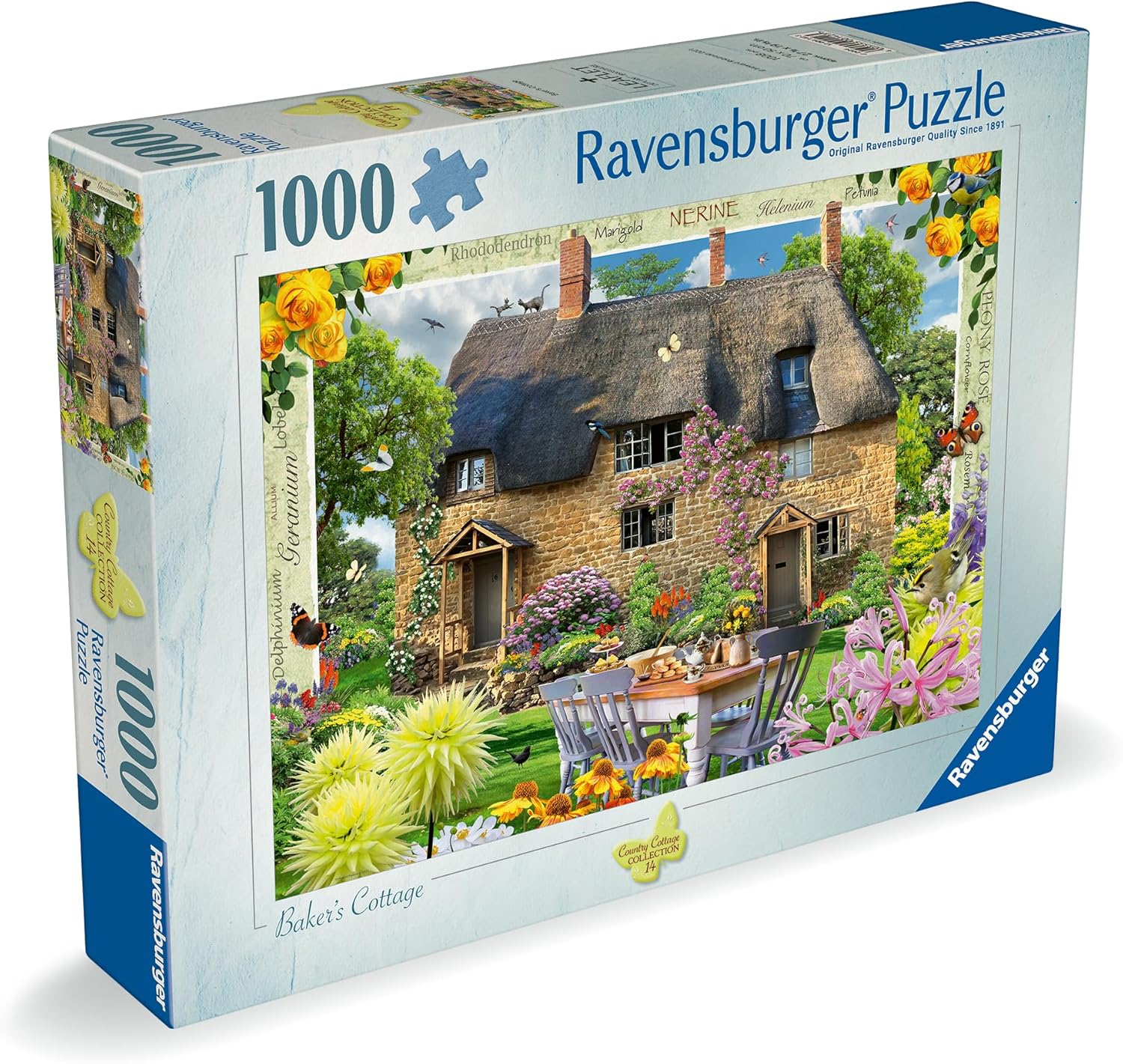 Ravensburger - Puzzle Casita del Panadero, 1000 Piezas para Adultos, Pegamento para Enmarcar, Rompecabezas, Regalos, 70x50 cm