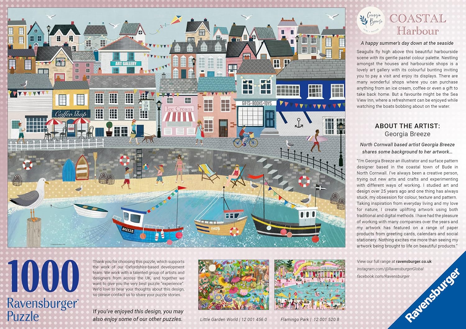 Ravensburger Coastal Harbour 1000 Piece Jigsaw Puzzle for Adults and Kids Age 12 Years Up