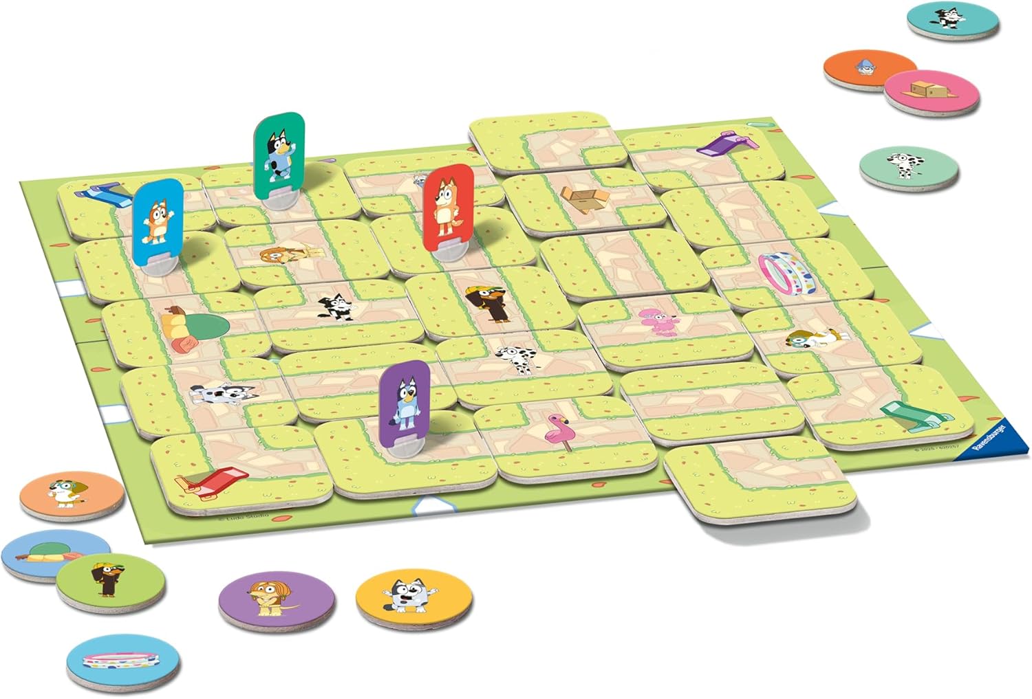 Ravensburger Bluey Toys and Gifts - Junior Labyrinth The Moving Maze Board Game for Kids Age 4 Years Up