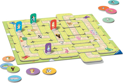 Ravensburger Bluey Toys and Gifts - Junior Labyrinth The Moving Maze Board Game for Kids Age 4 Years Up