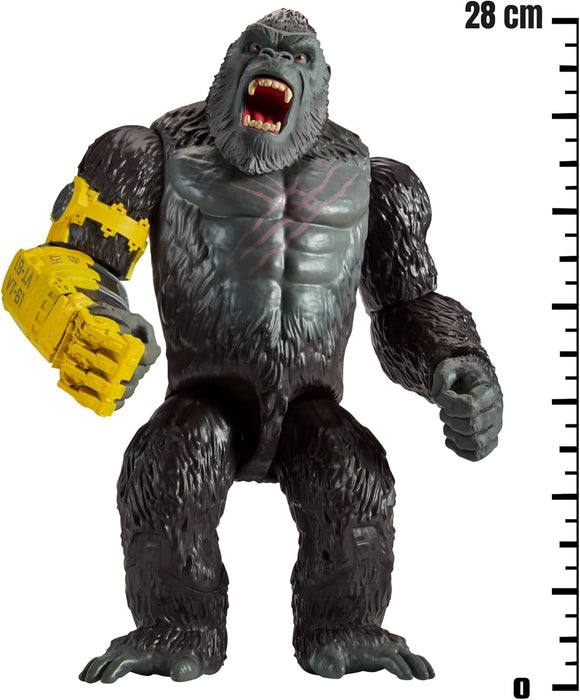 Monsterverse - Figura Giant King Kong basada en la película de Godzilla vs. Kong, Figura de 28 cm, Accesorios incluidos para recrear luchas, Múltiple puntos de articulación, +3 años, Famosa (MN300200