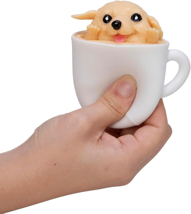 Schylling Pup in a Cup - Aprieta para revelar adorables compañeros con temática de cafeína, el estilo puede variar (paquete de 1