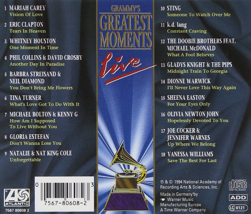 v/a - Grammys Greatest Moments Live
