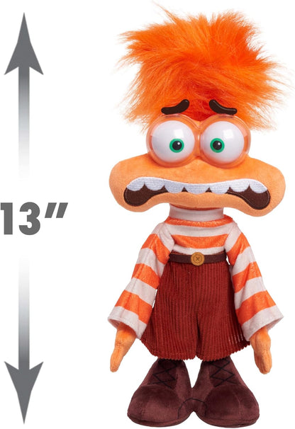 Just Play Disney und Pixar Alles Steht Kopf 2 – Shaking with Anxiety – Plüschpuppe, 33 cm groß, mit Soundeffekten, Kinderspielzeug ab 3 Jahren